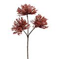 Kunstblume/Seidenblume Urchin mit drei Blüten
