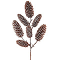 Kunstblume Zapfenzweig geeist