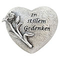 Trauerherz Ardesi mit Blume