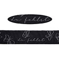 Taftband Du Fehlst mit Drahtkante