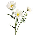 Kunstblume/Seidenblume Aster mit 3 Blüten und 3 Knospen