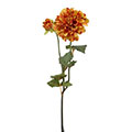 Kunstblume/Seidenblume Dahlie mit einer Blüte und einer Knospe