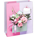 Geschenktragetasche Frühlingsbouquet