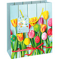 Geschenktragetasche Easter Tulip Garden