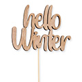 Holzstecker Hello Winter