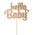 Holzstecker Hello Baby