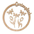 Holzdeko Gartenglück