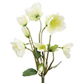 Kunstblume/Seidenblume Christrosenbusch mit 12 Blüten