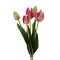 Kunstblume/Seidenblume Schaumtulpenbund mit 5 Blüten/Knospen