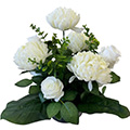 Kunstblumen/Seidenblumen-Gesteck Dahlie-Rose