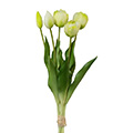 Kunstblume/Seidenblume Tulpenbund mit 5 Blüten/Knospen
