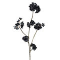 Kunstblume/Seidenblume Blütenzweig schwarz