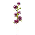 Kunstblume/Seidenblume Distelzweig mit 6 Blüten