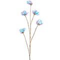 Kunstblume Cosmea-Zweig transparent mit 5 Blüten
