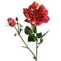 Kunstblume/Seidenblume Gartenrose mit offenen Blüten und Knospen