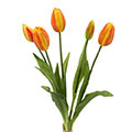 Kunstblume/Seidenblume Tulpenbund mit 5 Blüten/Knospen