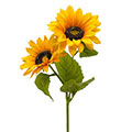 Kunstblume/Seidenblume Sonnenblume mit 2 Blüten