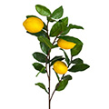 Kunstblume Zitronen-Ast mit Früchten