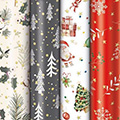 Geschenkpapier-Röllchensortiment Sparkling Christmas