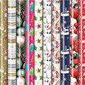 Geschenkpapier-Röllchensortiment Classic Weihnacht