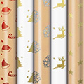 Geschenkpapier-Röllchensortiment Shining Moments