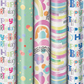 Geschenkpapier-Röllchensortiment Joyful