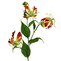 Kunstblume/Seidenblume Lilie Gloriosa mit 3 Blüten