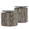 Holz-Kerzenhalter Ronia