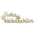 Metall-Schriftzug Frohe Weihnachten