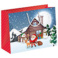 Geschenktragetasche Santas Home XXL