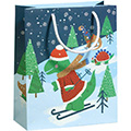 Geschenktragetasche Winter Dinos