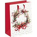 Geschenktragetasche Christmas Wreath