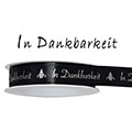 Trauer-Satinband In Dankbarkeit