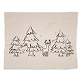 Baumwoll-Tischset Winterwald