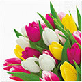 Serviette Bunch of Tulips