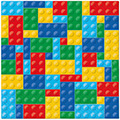 Serviette Colorful Bricks