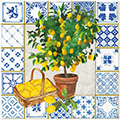 Serviette Citrus Tree