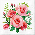 Serviette Bouquet of Roses