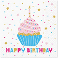 Serviette Birthday Muffin